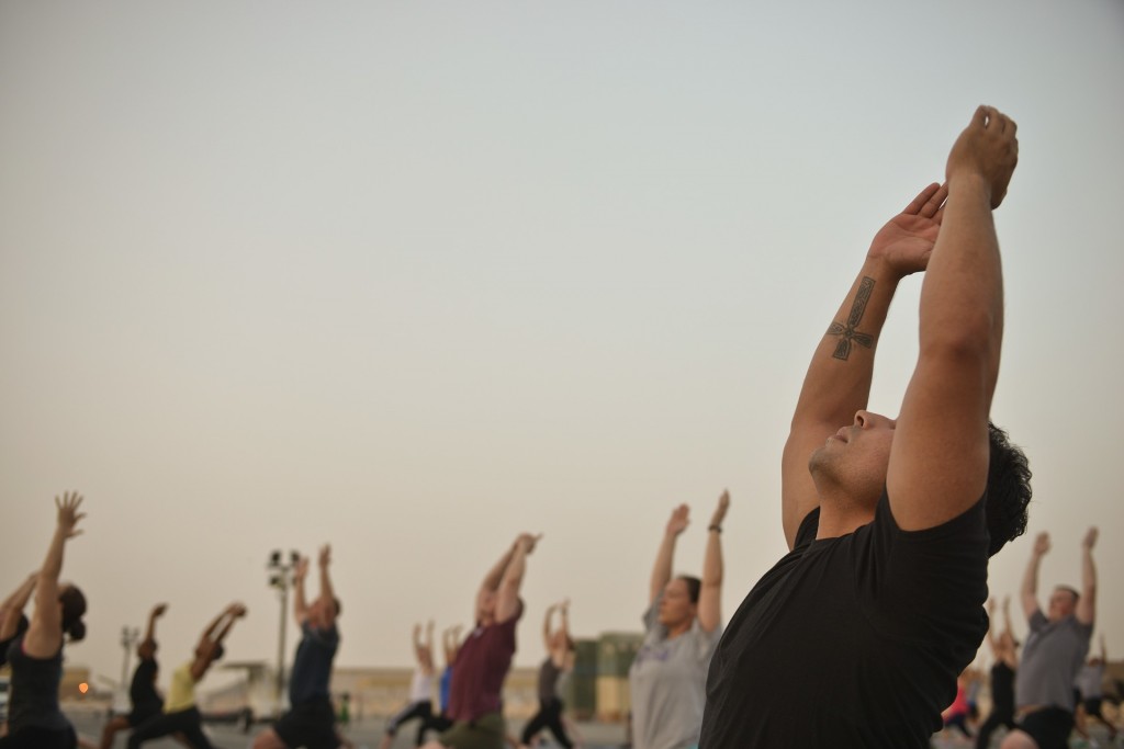 Attending a free yoga session is a great way to connect with other yogis around NYC. 